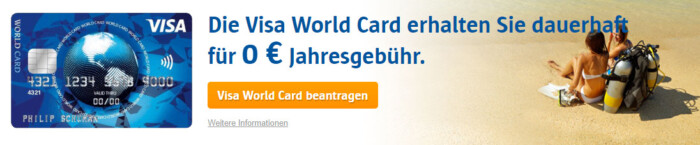 ICS VISA World Card Kreditkarte beantragen