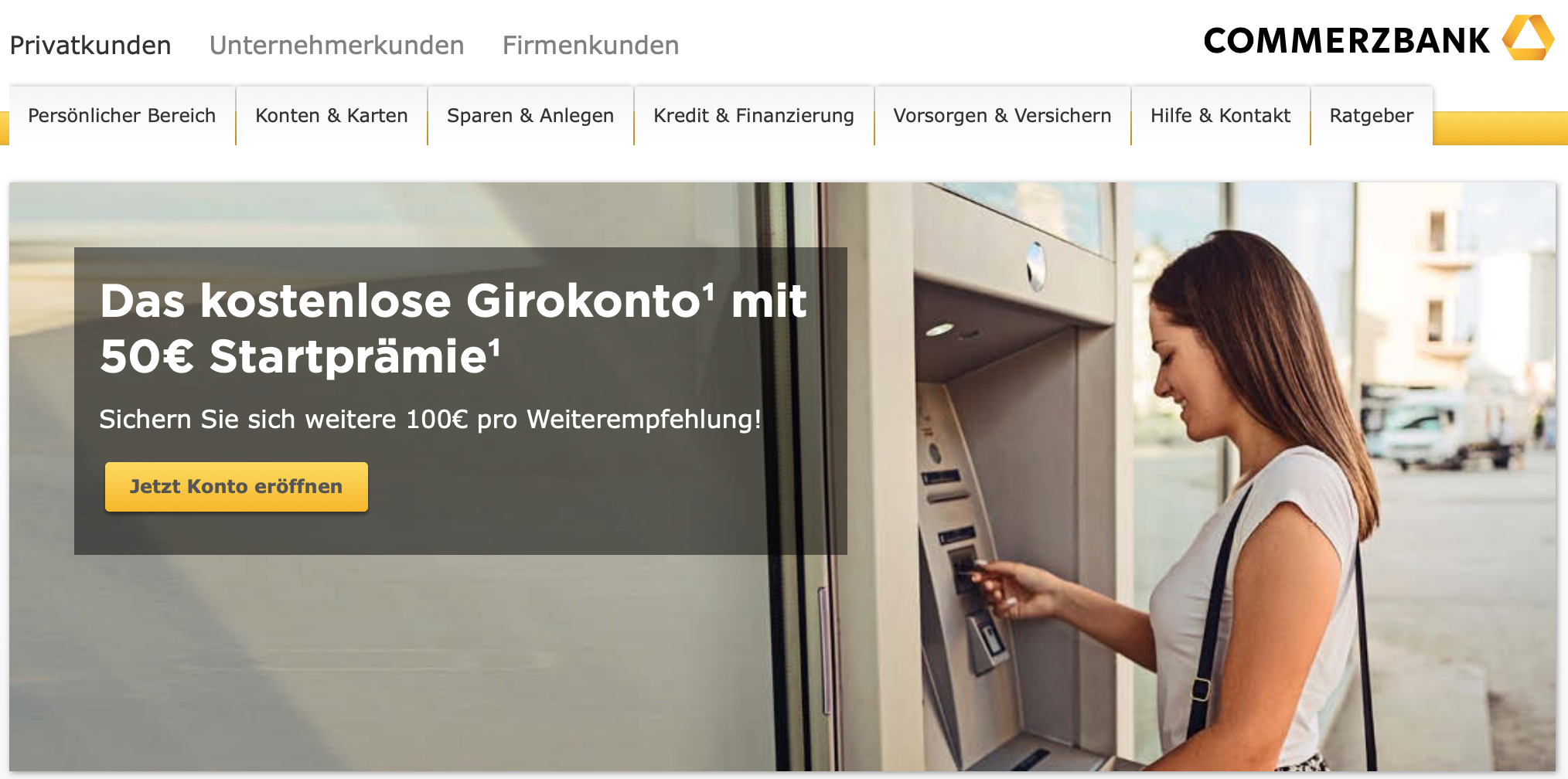 Commerzbank Girokonto Prämie