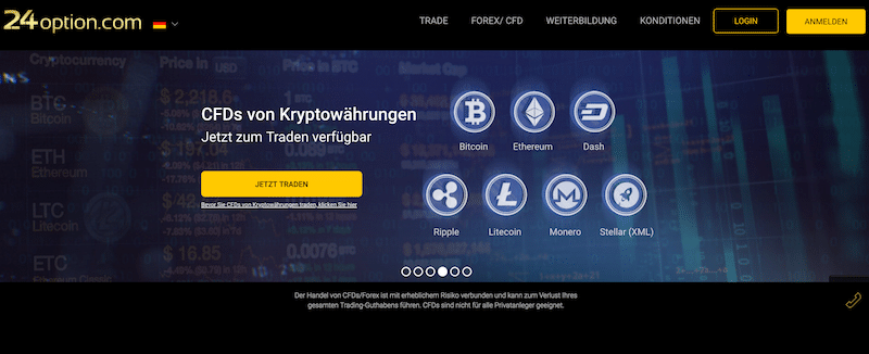 24option Krypto Erfahrungen von Depotvergleich.com