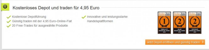 20 Free Trades bei DAB Bank