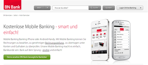 Die mobilen Anwendungen der BN Bank