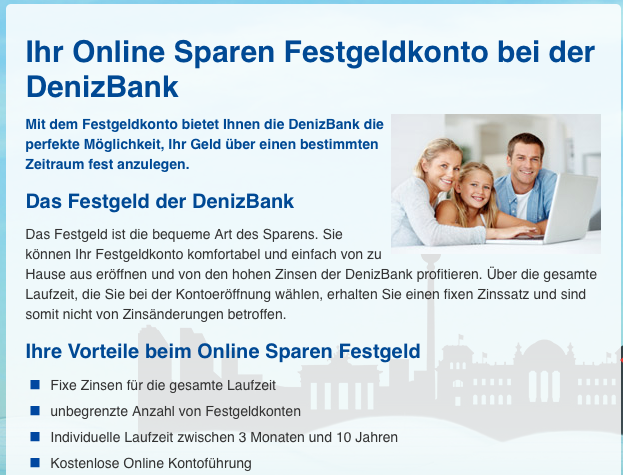 DenizBank Festgeld Erfahrungen