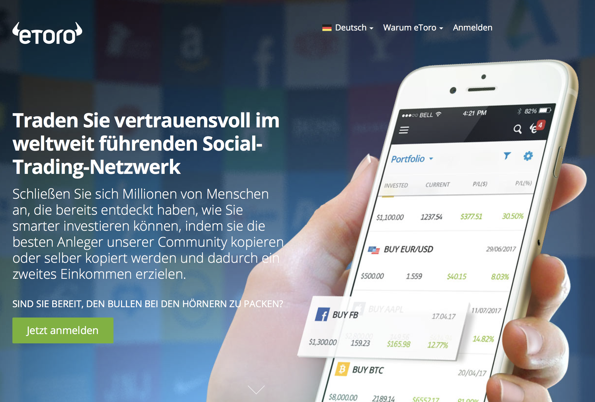 Das weltweit führende Social Trading-Netzwerk