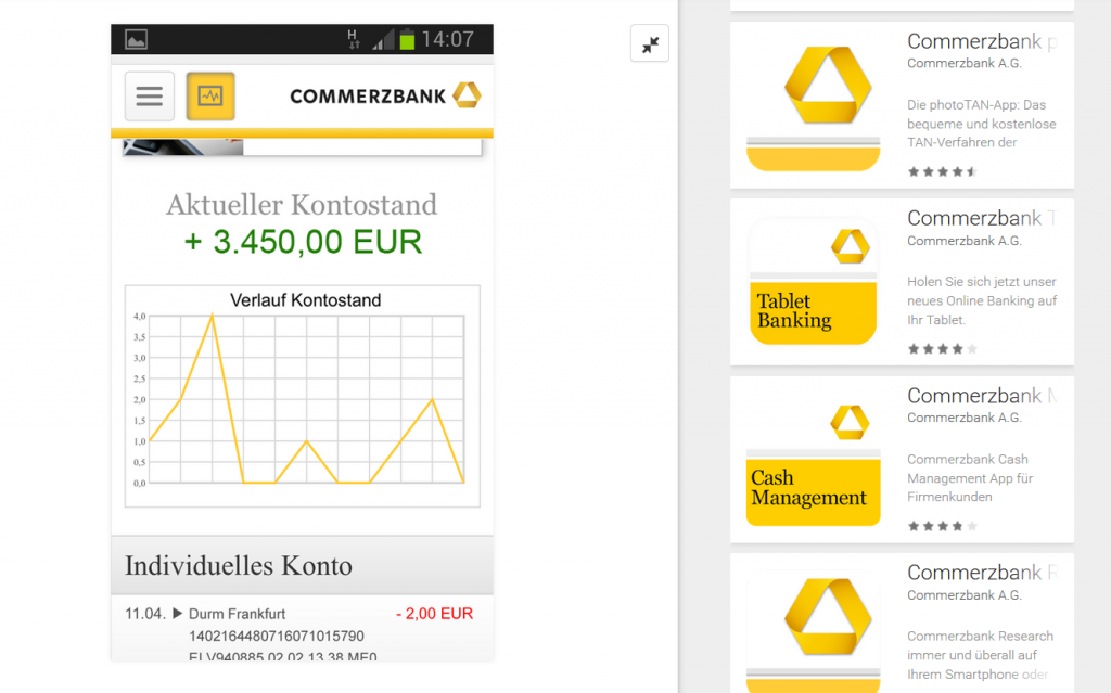 Apps bei der Commerzbank - Commerzbank Girokonto Erfahrungen