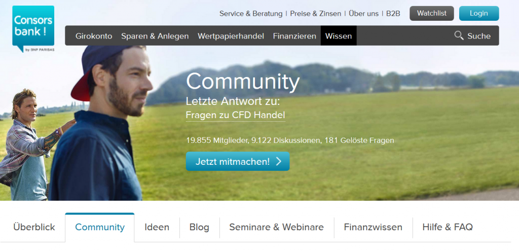 Kunden können auch die Community kontaktieren