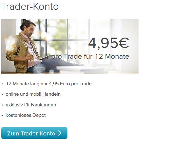 Trader-Konto mobil führen.