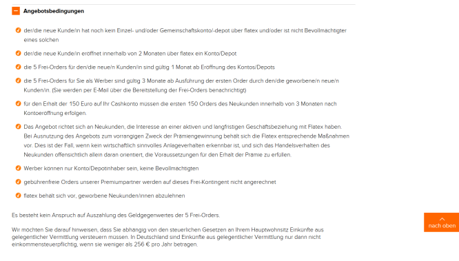 Die Auszahlungsbedingungen von Flatex im Überblick