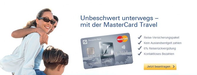 deutsche bank mastercard travel corona