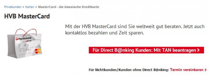 HVB MasterCard Hypovereinsbank MasterCard