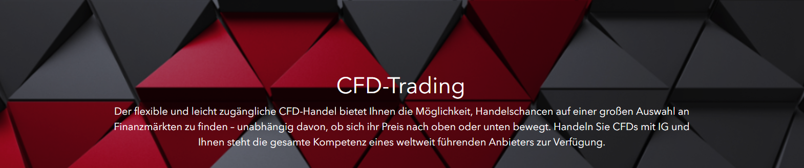 IG bietet flexiblen & leicht zugänglichen CFD Handel