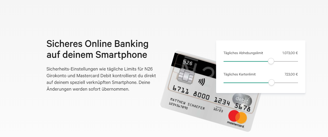 Nutzen Sie das einfache & sicher Online Banking bei N26