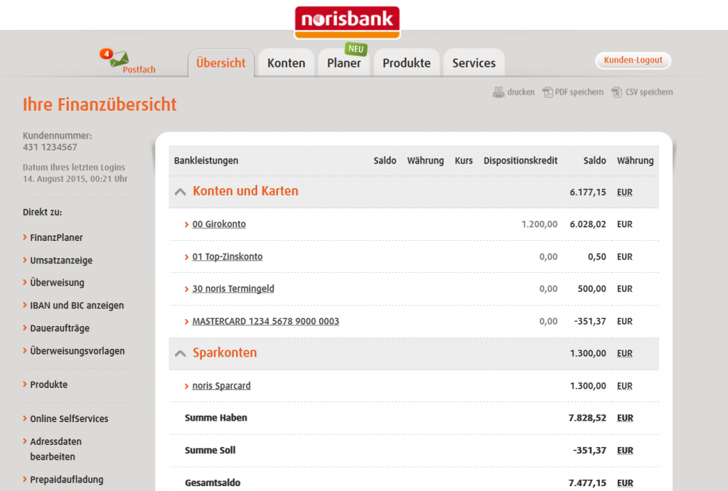 Norisbank erfahrungen