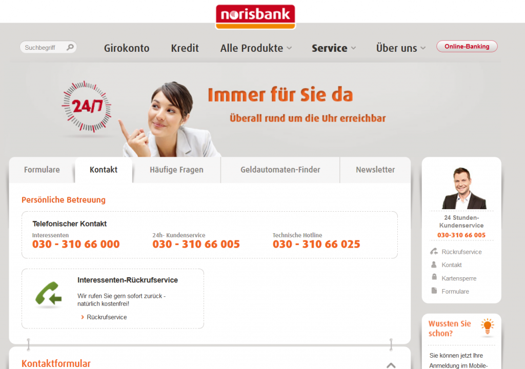 Norisbank Girokonto Erfahrungen Der Kundensupport ist gut erreichbar