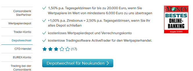 Consorsbank Depotwechsel Bonus
