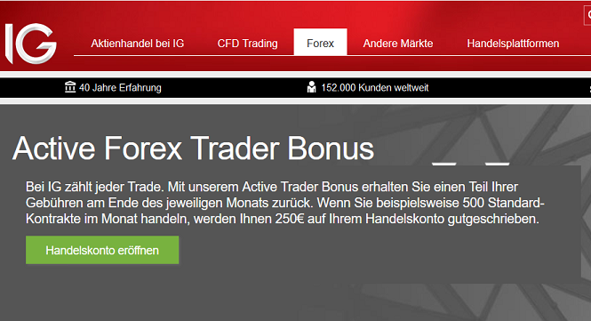 IG Forex Bonus