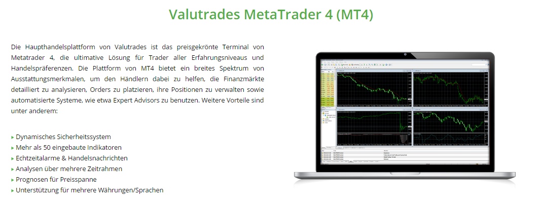 ValuTrades Test Der MT4 von ValuTrades