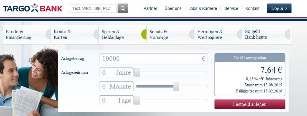 TARGO Bank Festgeld