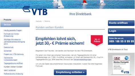 VTB Direktbank Festgeld Erfahrungen