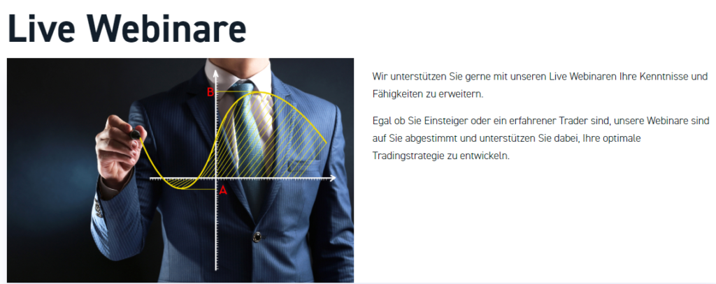 XTB bietet regelmäßig Live-Webinare an