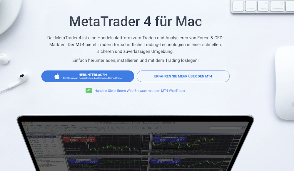 STP Broker Test Admiral Markets Handelsplattform