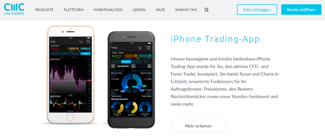 CMC Markets App Erfahrungen iOS und Android