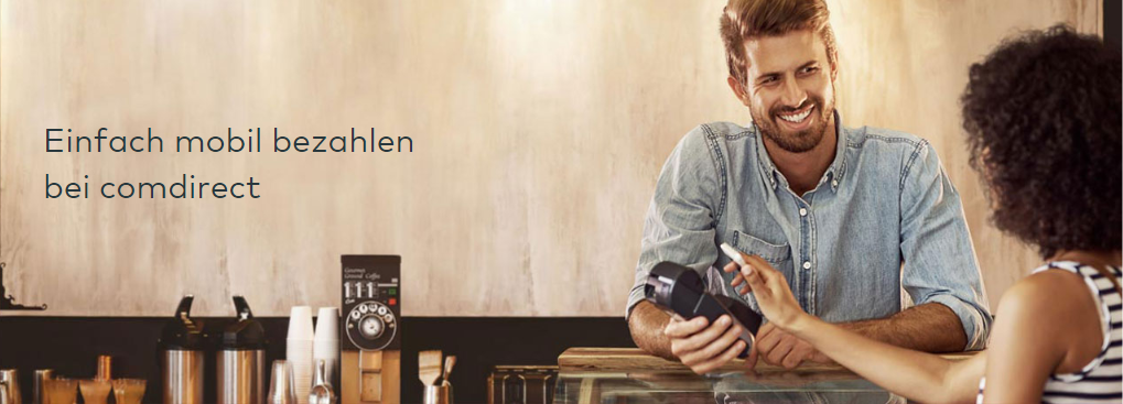 Comdirect Konto eröffnen Mobil bezahlen