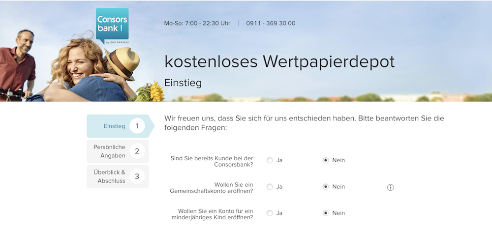 Das kostenlose Wertpapierdepot der Consorsbank ist binnen weniger Minuten eingerichtet und startbereit