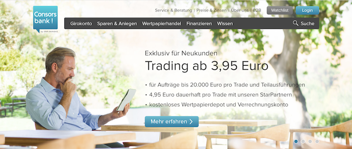 Consorsbank Homepage
