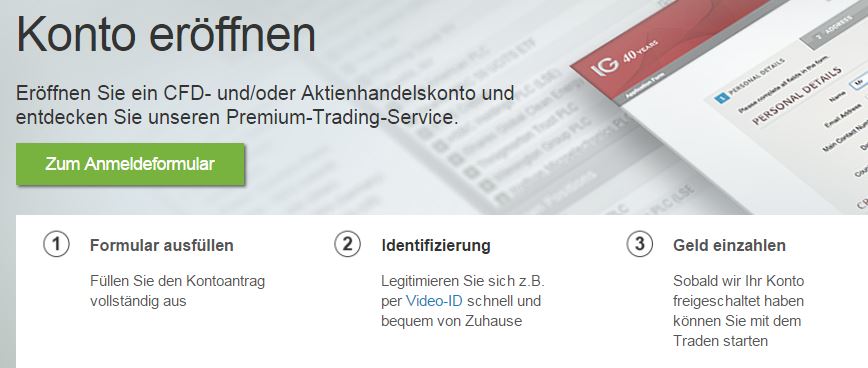 Erst Konto eröffnen, dann einzahlen