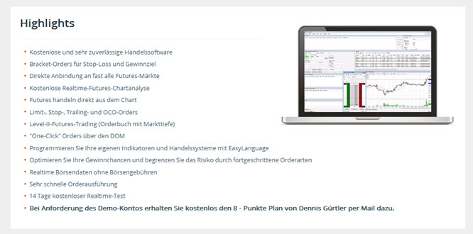 Bei Direktbroker.de wird auch der OEC-Trader als Handelsplattform angeboten