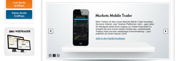 Markets.com Test App