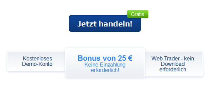 Bei Plus500 anmelden und einen Bonus von 25€ sichern
