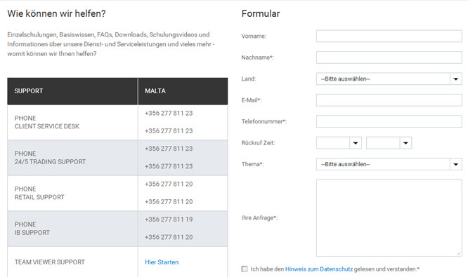 Die Service-Hotline bei Sensus Capital Markets