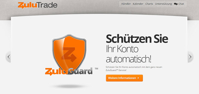 Kontosicherheit dank ZuluGuard. Die Zulutrade Erfahrung