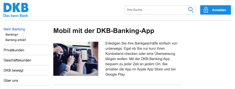 Gratis Konto ohne Mindestgeldeingang DKB Banking App