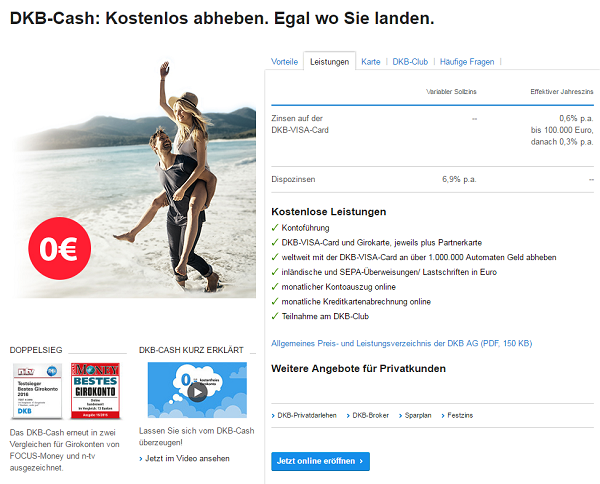 dkb visa konditionen