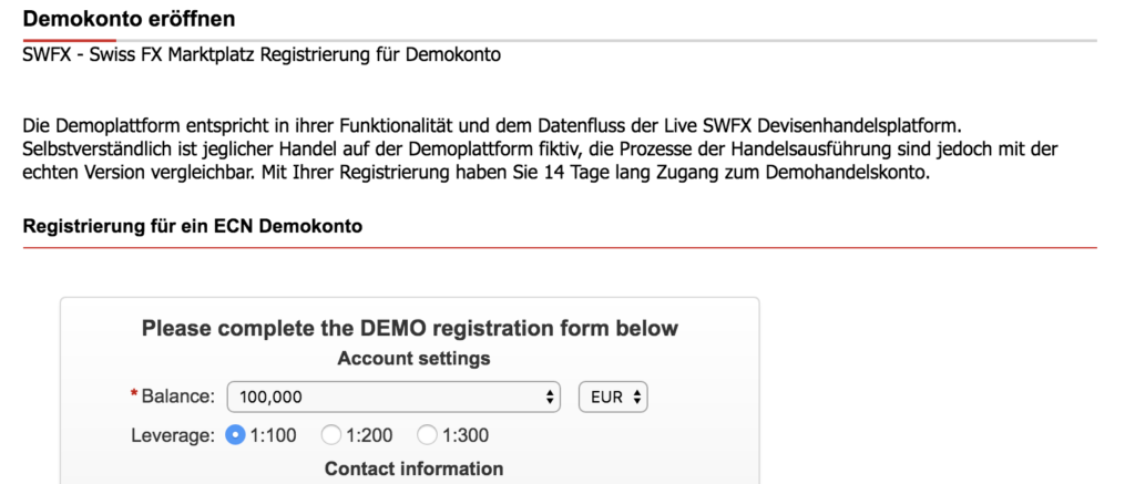 Dukascopy Demokonto