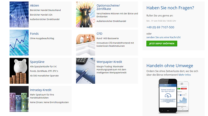Finanzen.net Finanzprodukte