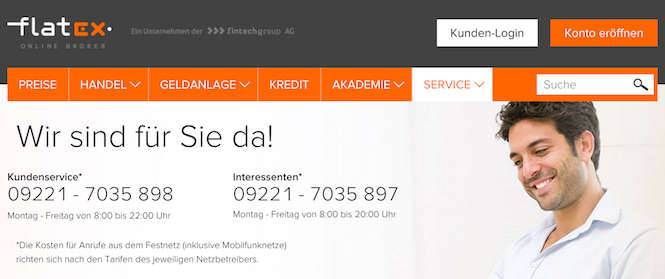 flatex Kundensupport