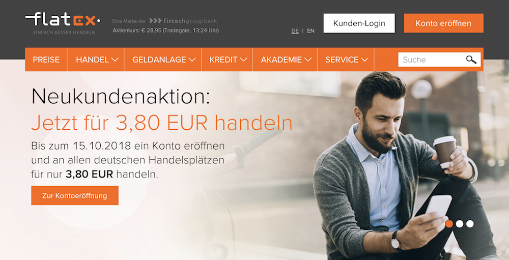 flatex Homepage