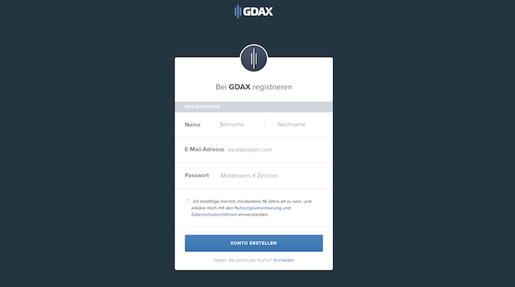 GDAX Erfahrungen