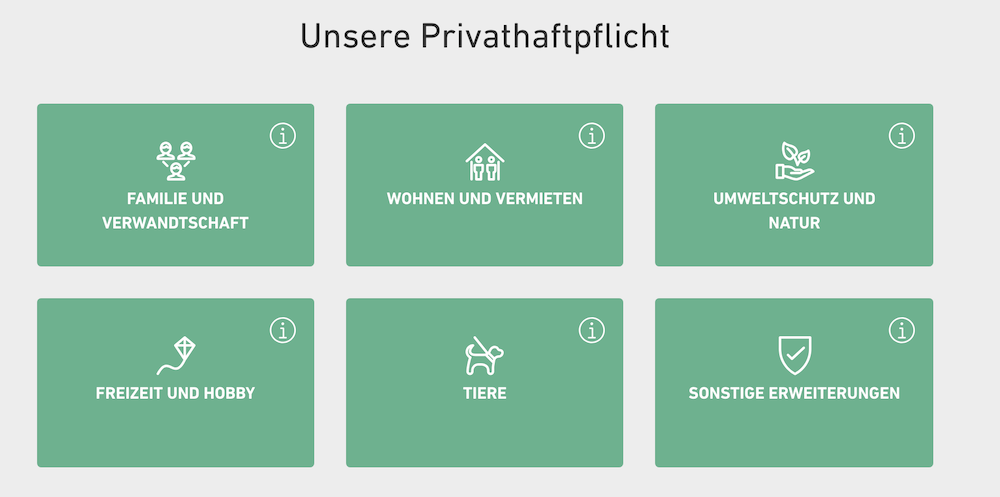 Grundeigentümer Privathaftpflichtversicherung Bereiche