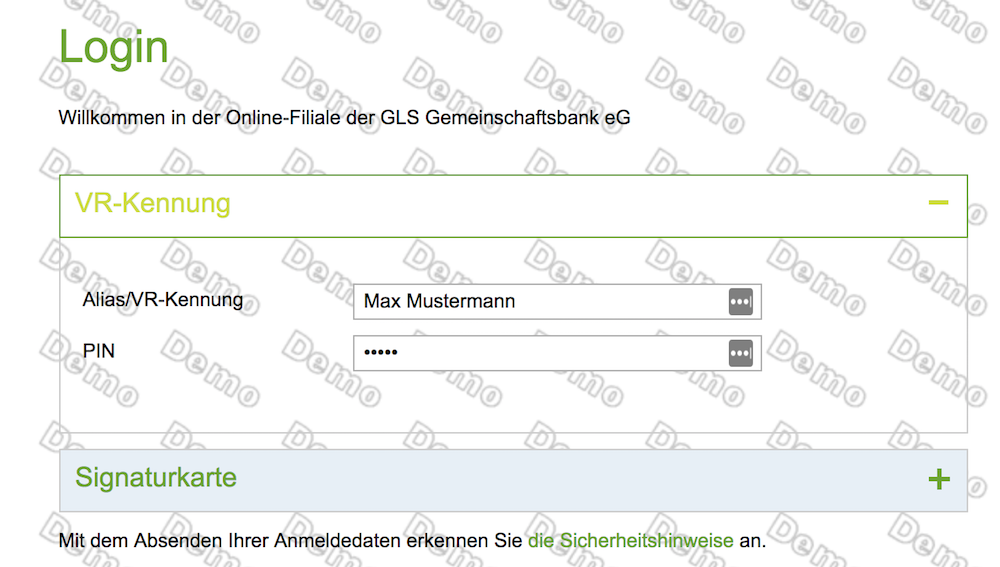 GLS Bank Demokonto