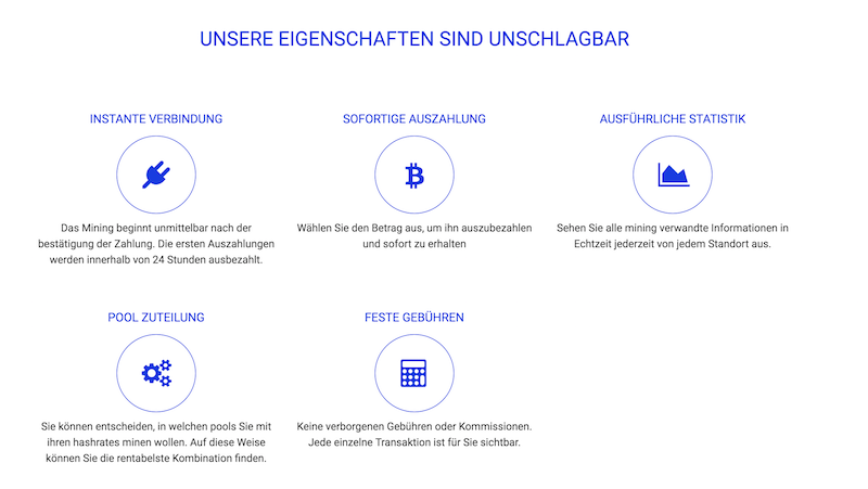HashFlare Eigenschaft