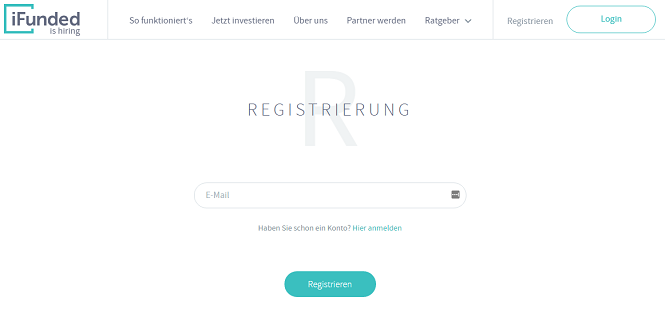 iFunded Registrierung