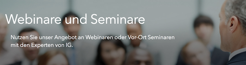 IG Webinare und Seminare