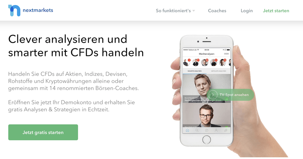 nextmarkets Erfahrungen Webseite