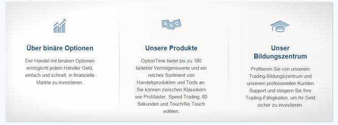 Diese Vorteile sprechen für OptionTime