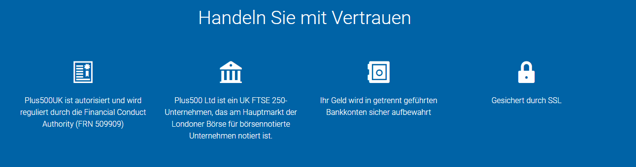Vertrauensgrundlagen bei Plus500