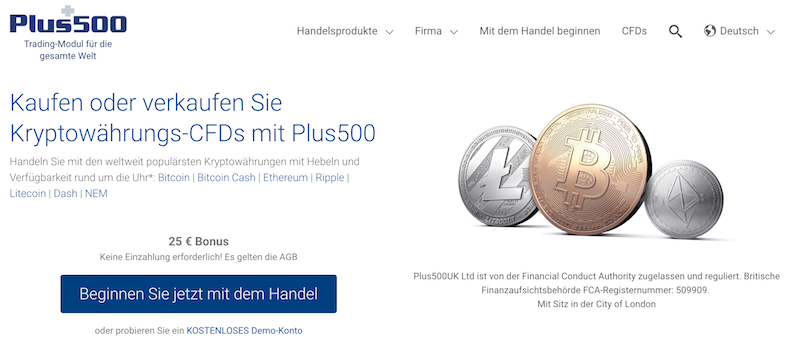 Plus500 Kryptowährungen